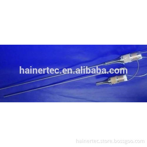 Ultrasonic lithotripter system transducer with probe